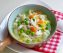 Món chay soup bắp và đậu hà lan 9