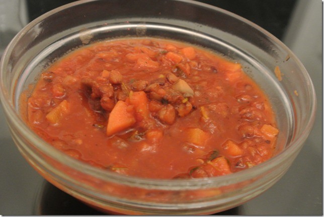 Món chay : Soup đậu lăng ( Lentils )