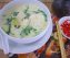 Món chay : Soup sà – lách son sữa đậu nành . 11
